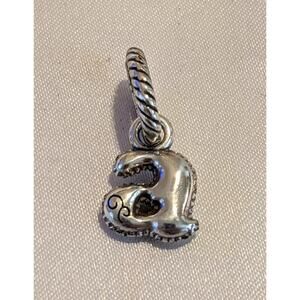 Authentic Brighton ABC Lowercase Letter A Alphabet Charm Silver Plated EUC